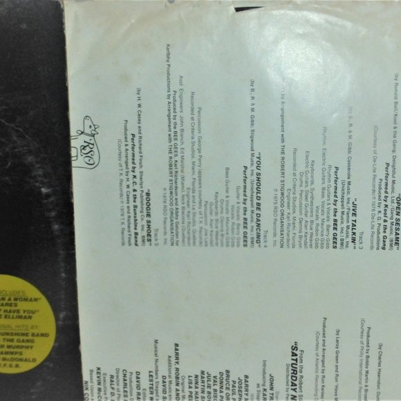 1st Press 1977 SATURDAY NIGHT FEVER Vinyl LP Record Original Soundtrack - Picture 3 of 5